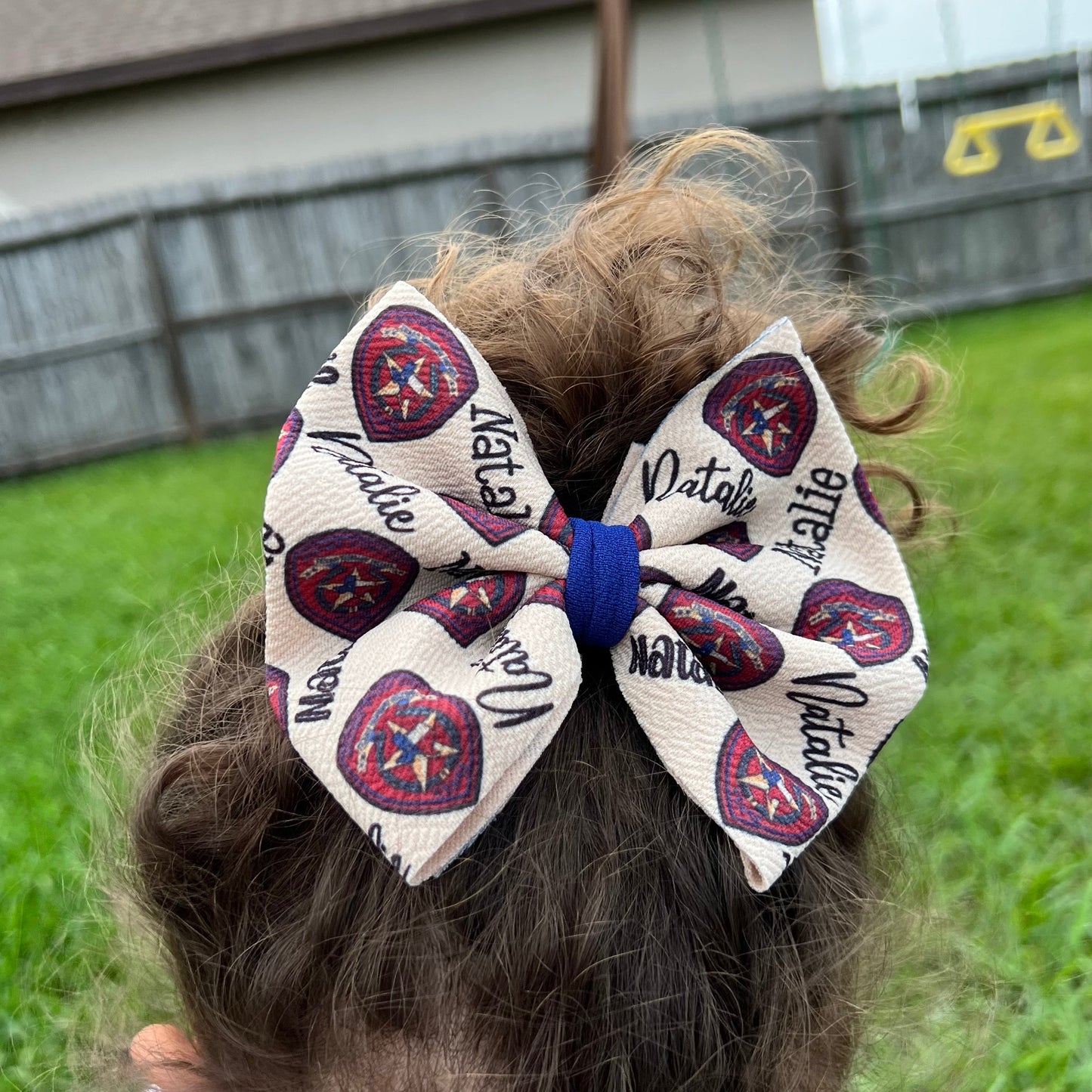 Texas Trooper Hair Bow 5