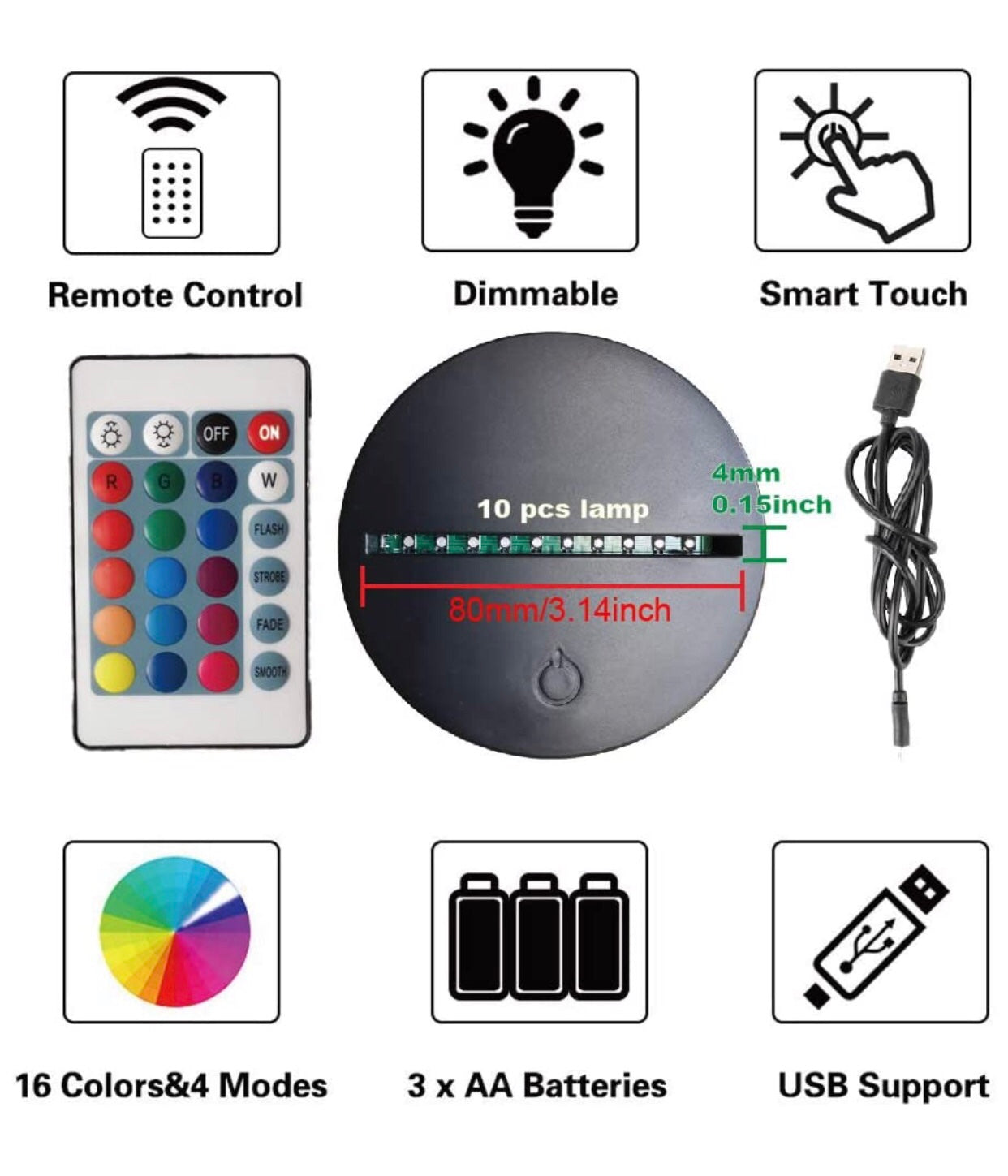 Acrylic Signs LED - ADD ON