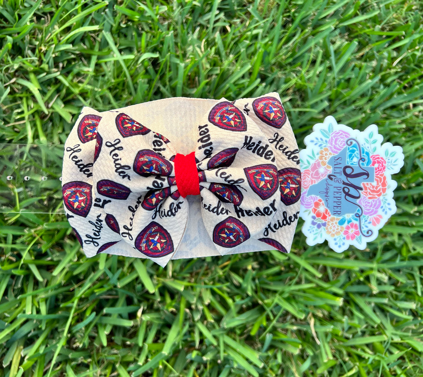 Texas Trooper Hair Bow 2 - Custom Name