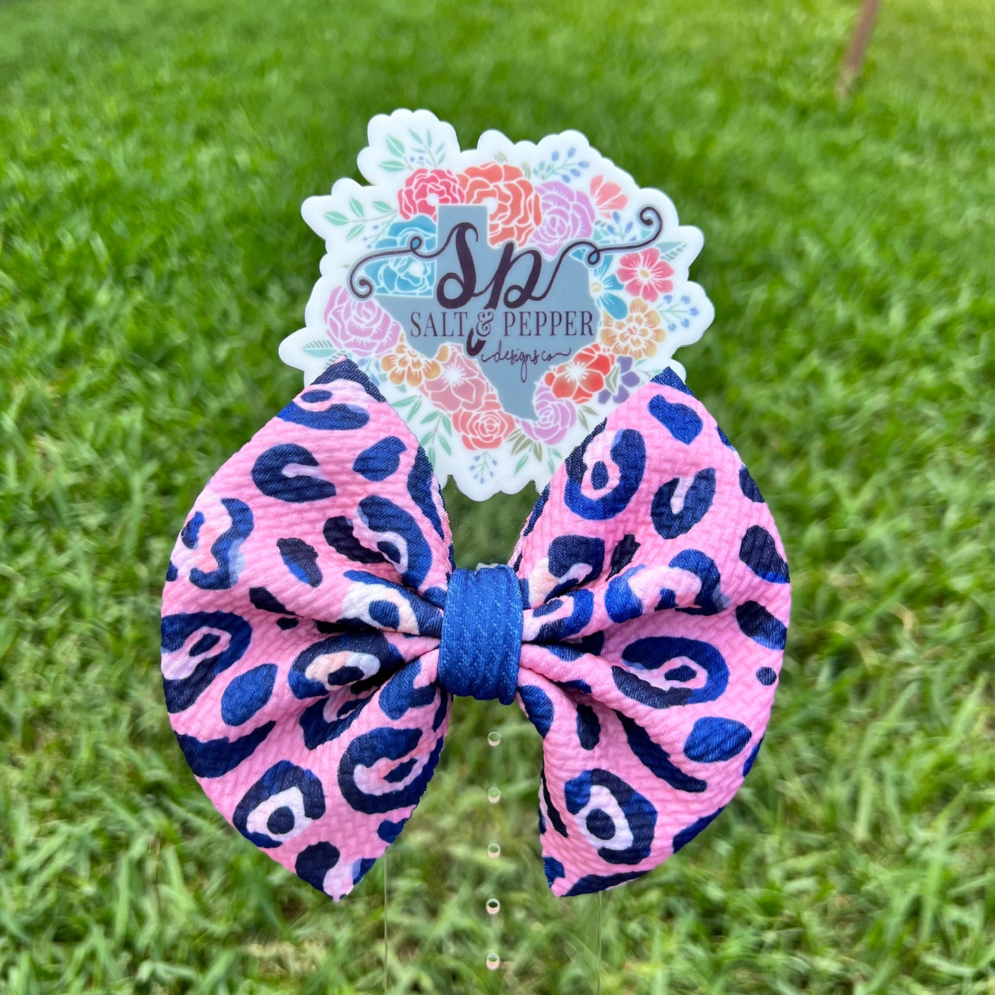 Pink Blue Leopard