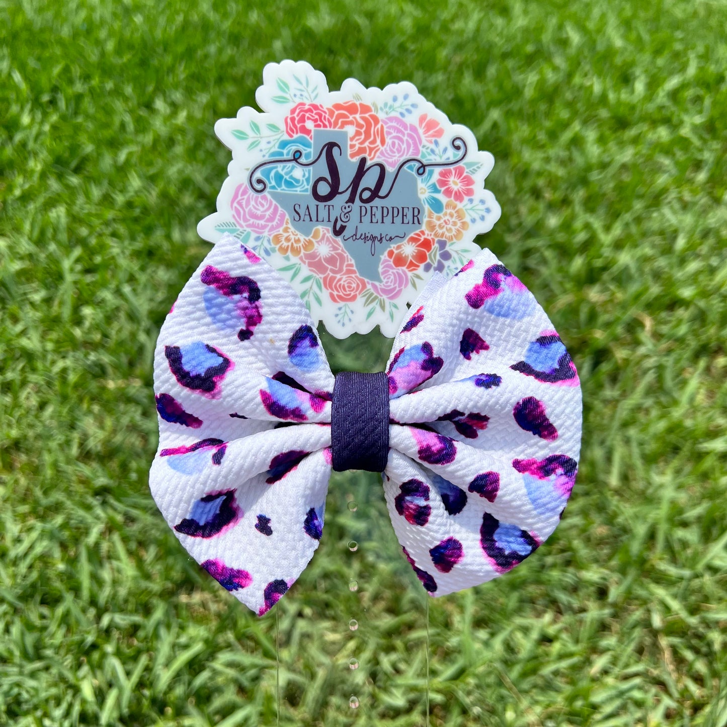 Purple White Leopard