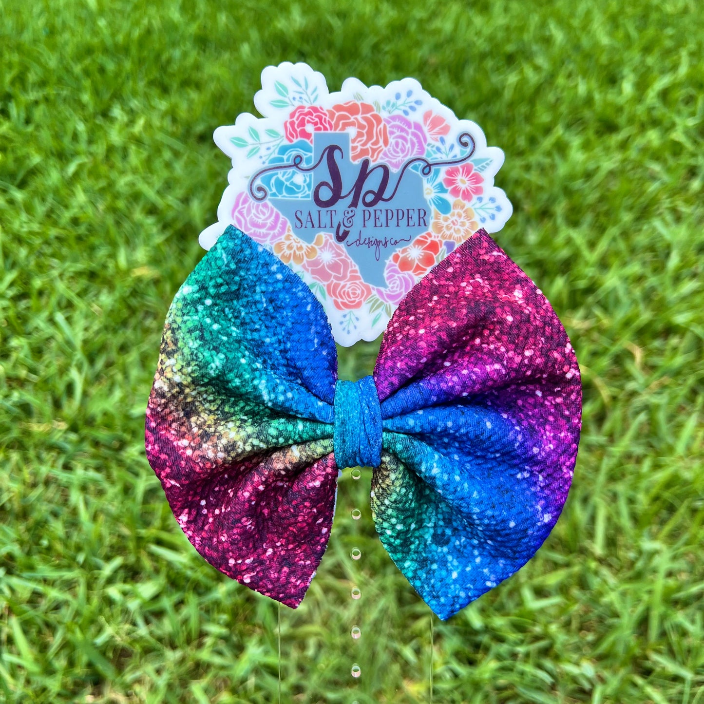 Rainbow Glitter Wave