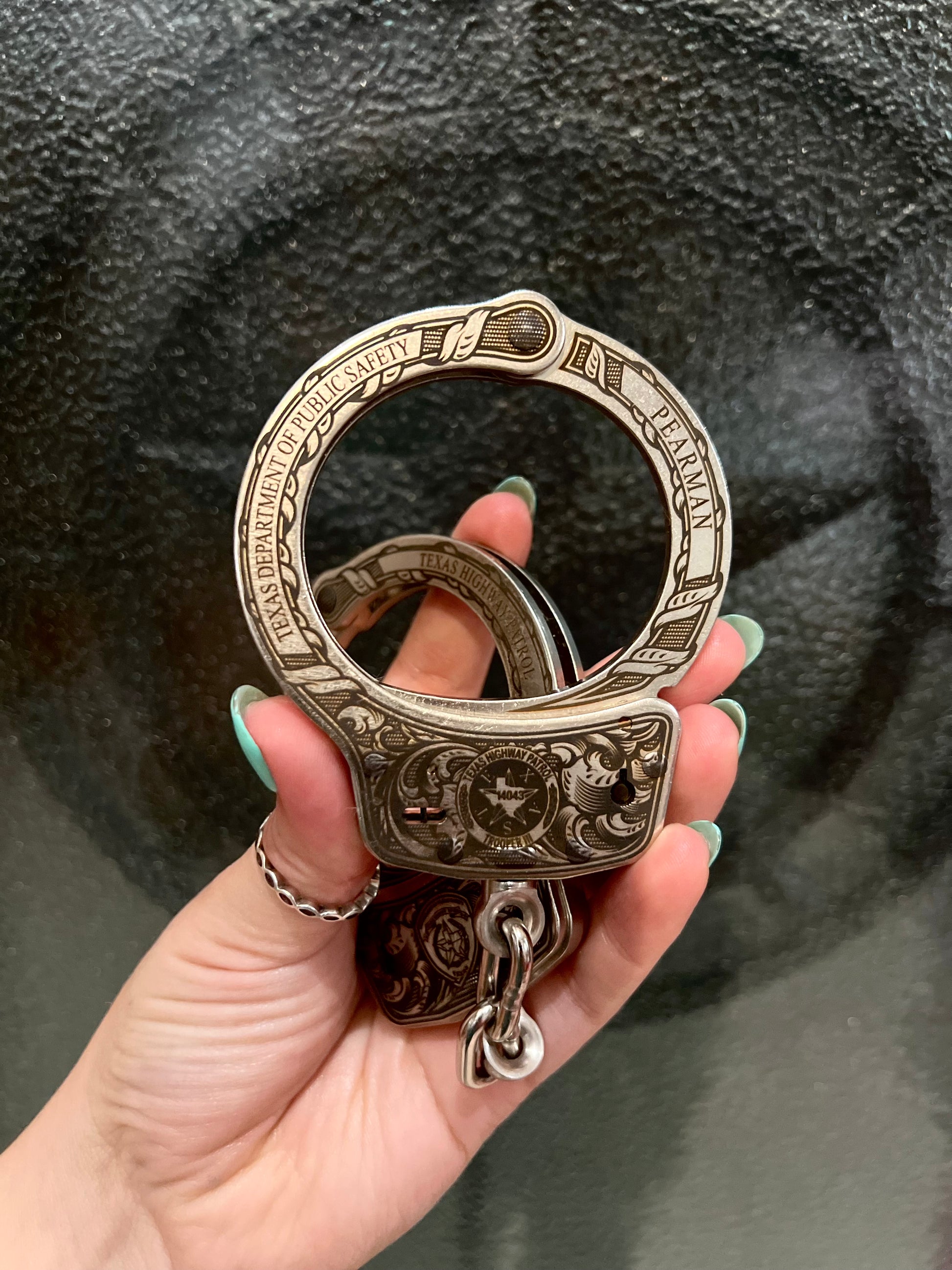 Engraved Handcuffs - Design 2 B – Salt and Pepper Designs Co