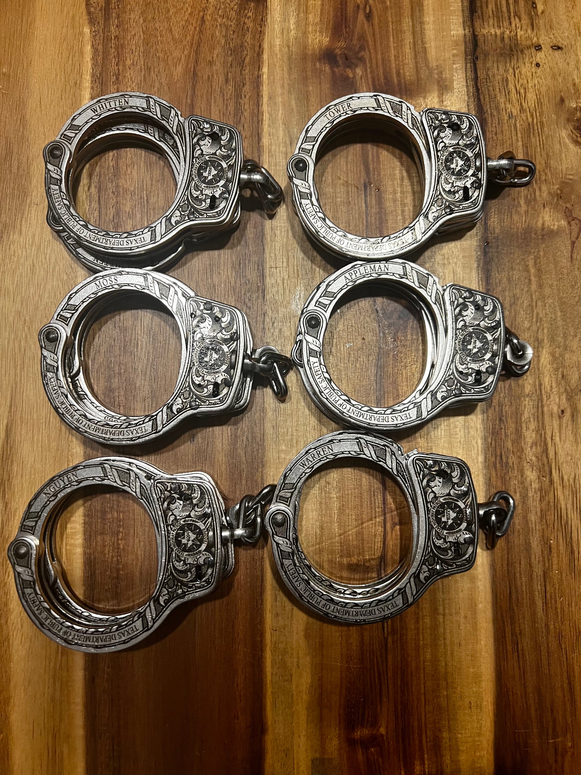 Engraved Handcuffs - Design 2 B – Salt and Pepper Designs Co