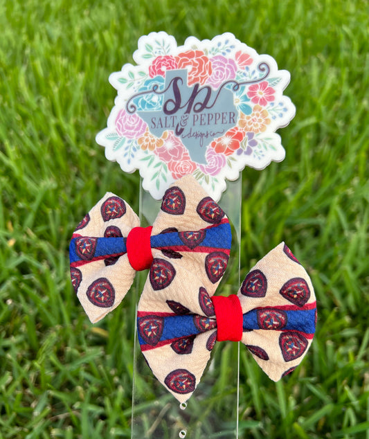 Texas Trooper Hair Bow