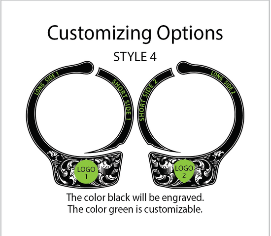Engraved Handcuffs - Design 4 – Salt and Pepper Designs Co