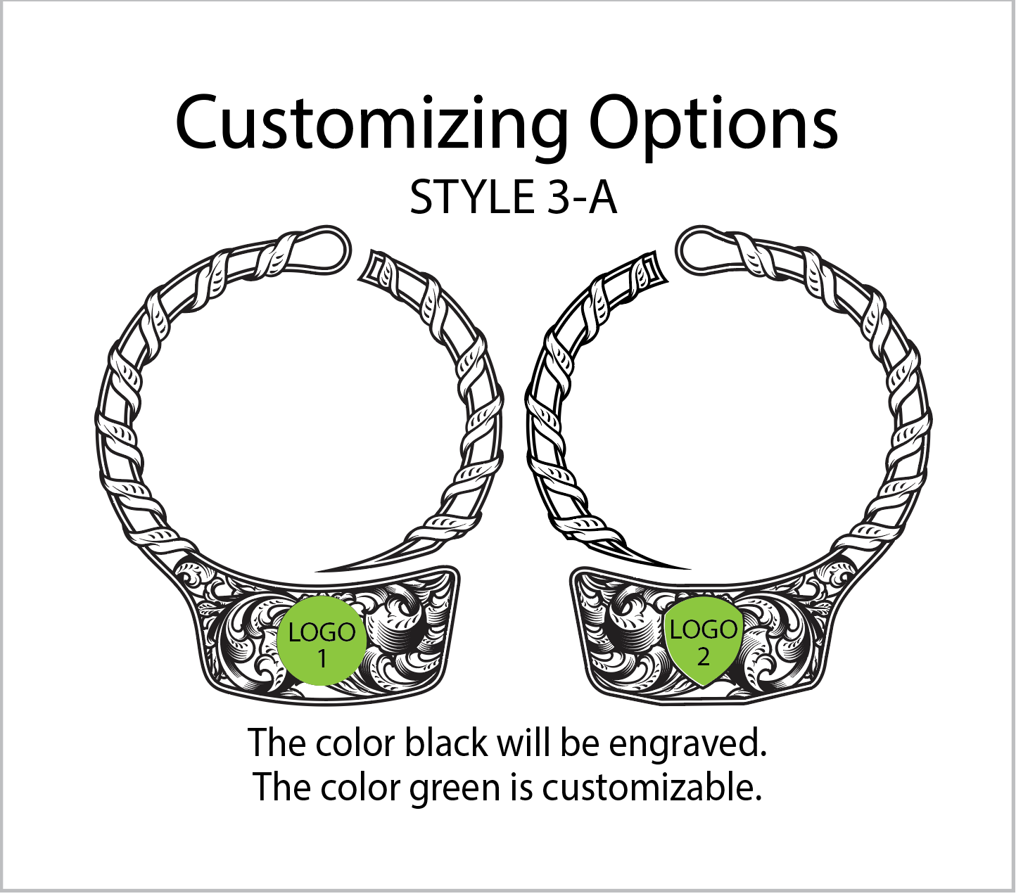 Engraved Handcuffs - Design 3 A – Salt and Pepper Designs Co