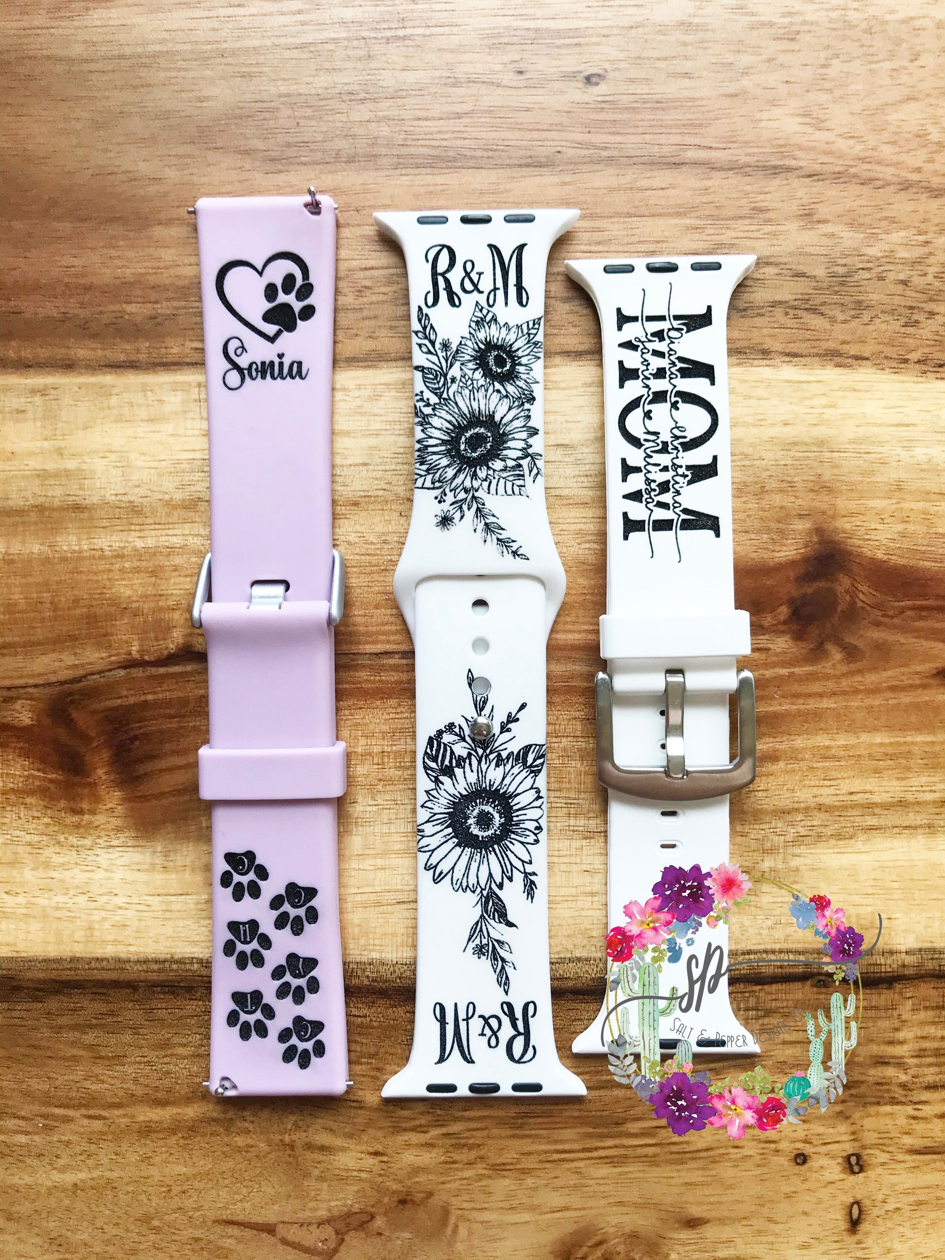 Personalized watch band - Custom LOGO Engraded Strap