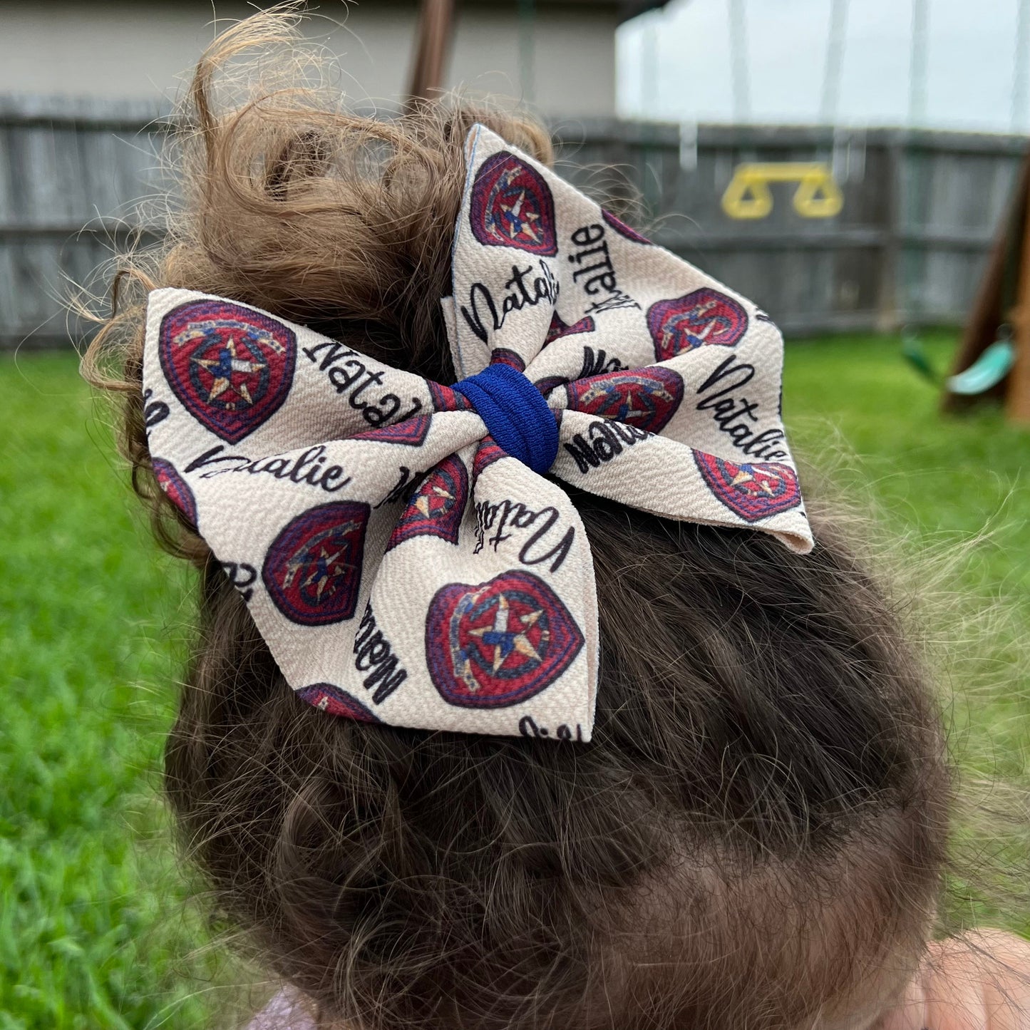 Texas Trooper Hair Bow 3