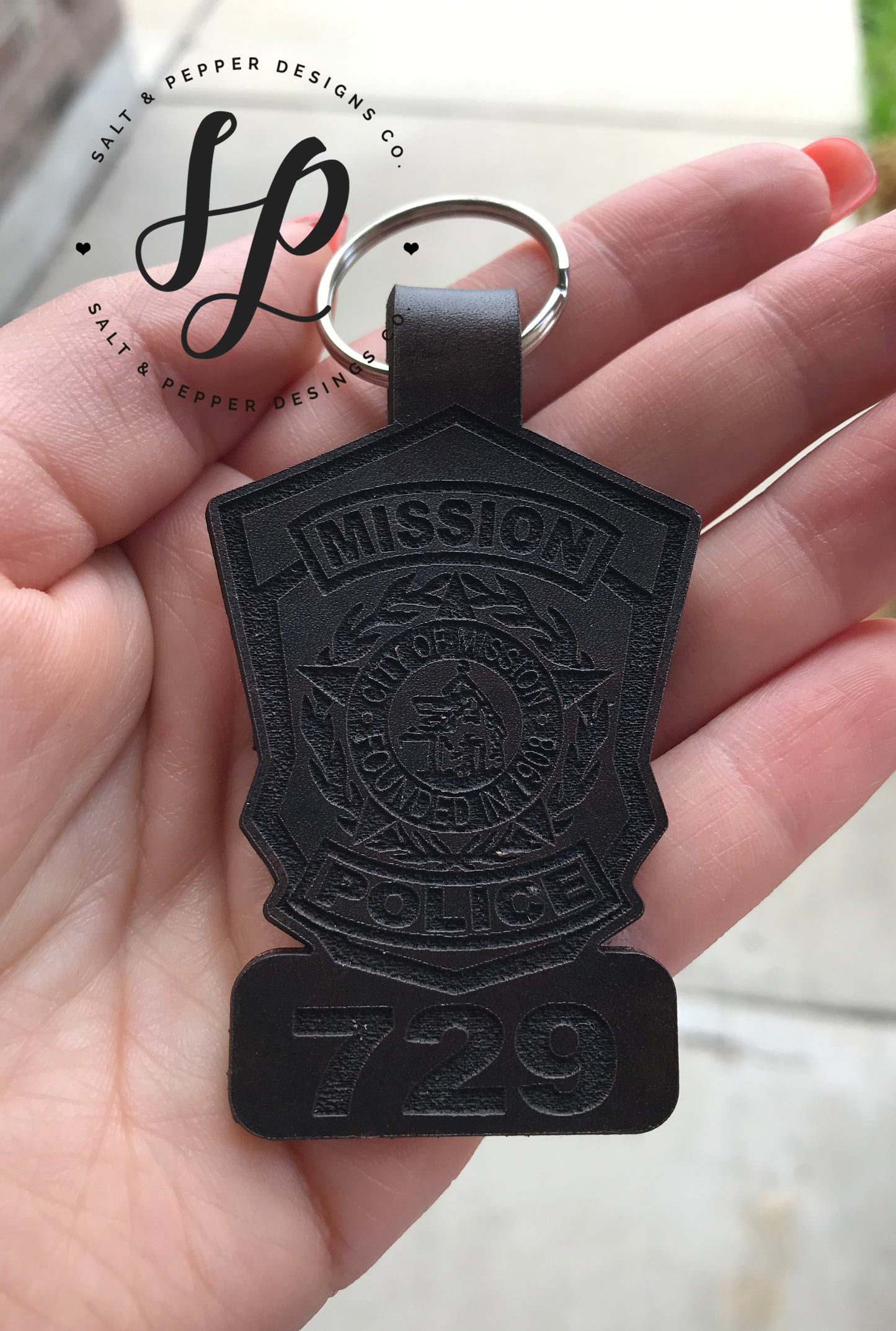PD & FD Leather Key Chain